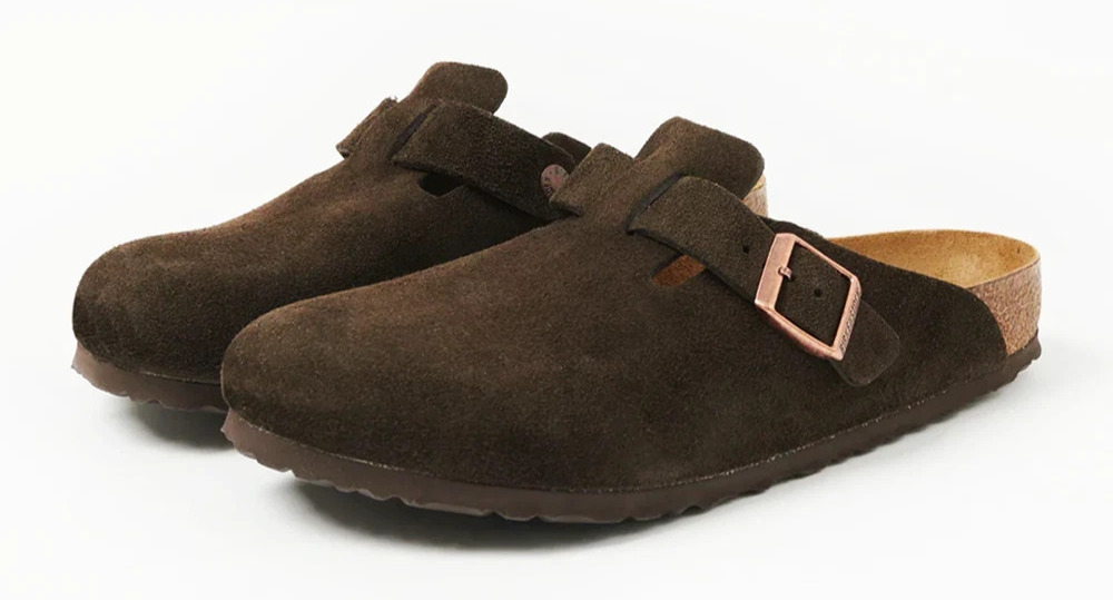Birkenstock Boston Mocca Soft Footbed Suede EU 42 / US L 11 / US M 9
